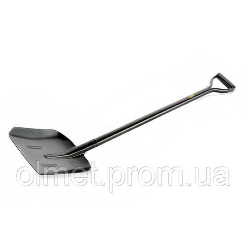 Лопата з металевою ручкою совкова 245×285×1200 мм СИЛА