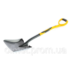 Лопата з фібергласовою ручкою совкова 230×280×1050 мм СИЛА