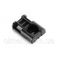 Майданчик під монтажний пістолет 29х20х8мм для кабельного стягування до 10 мм з отвором чорний (пач. 100шт.) APRO