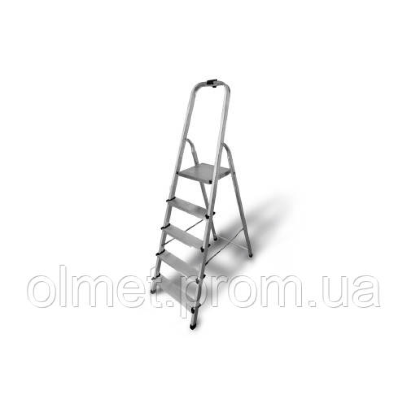 Будівельниця одностороння алюмінієва 5 сходинки APRO Будівельниця одностороння алюмінієва 5 сходинки APRO