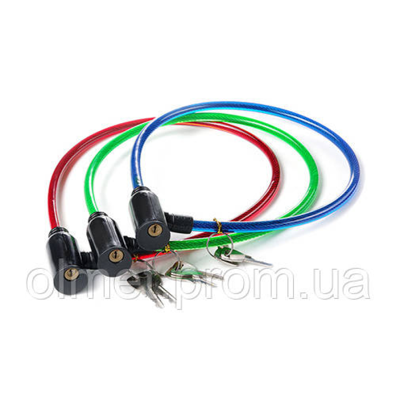 Замок велосипедний 8х650 мм нач 10 шт AURORA Замок велосипедний 8х650 мм нач 10 шт AURORA