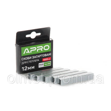 Скоби загартовані 12х11.3х0.7мм 1000 шт. APRO