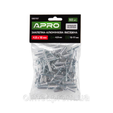 Заклепка алюмінієва витяжна 4.8х12мм 50 шт. APRO