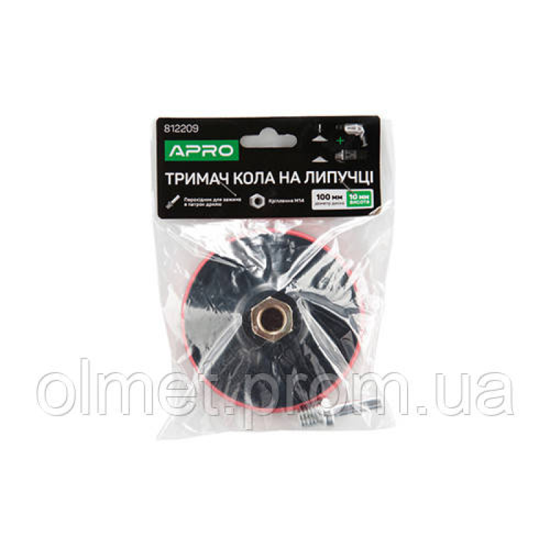 Тримач круга на липучці 100*10 мм APRO
