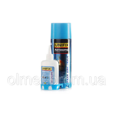 Клей з активатором для МДФ і дерева 400 мл + 100 г UNIFIX