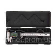 Штангенциркуль електронний 150-мм пластиковий корпус (батарея 1,5В) APRO
