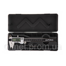 Штангенциркуль електронний 150 мм металевий корпус (батарея 1,5В) APRO