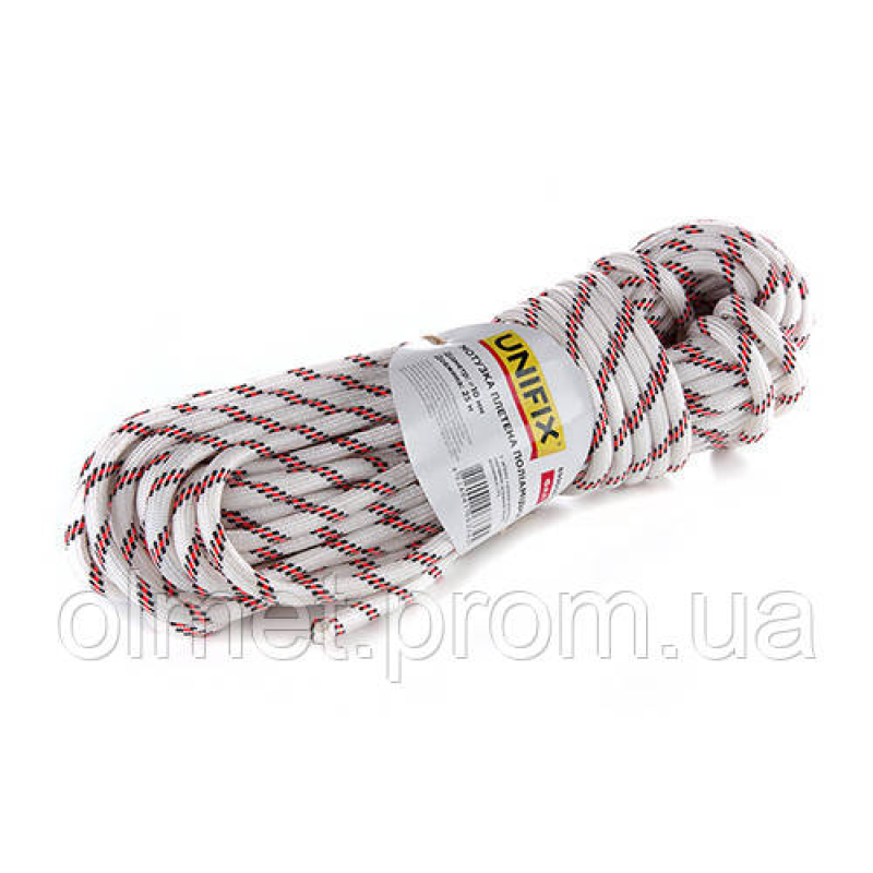Мотузка поліамідна плетена (капронова) ФАЛ 10 мм 25 м UNIFIX