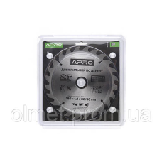 Диск пиляльний для дерева 180х32 (30)х24Т APRO