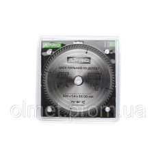 Диск пиляльний для дерева 230х32 (30)х80Т APRO