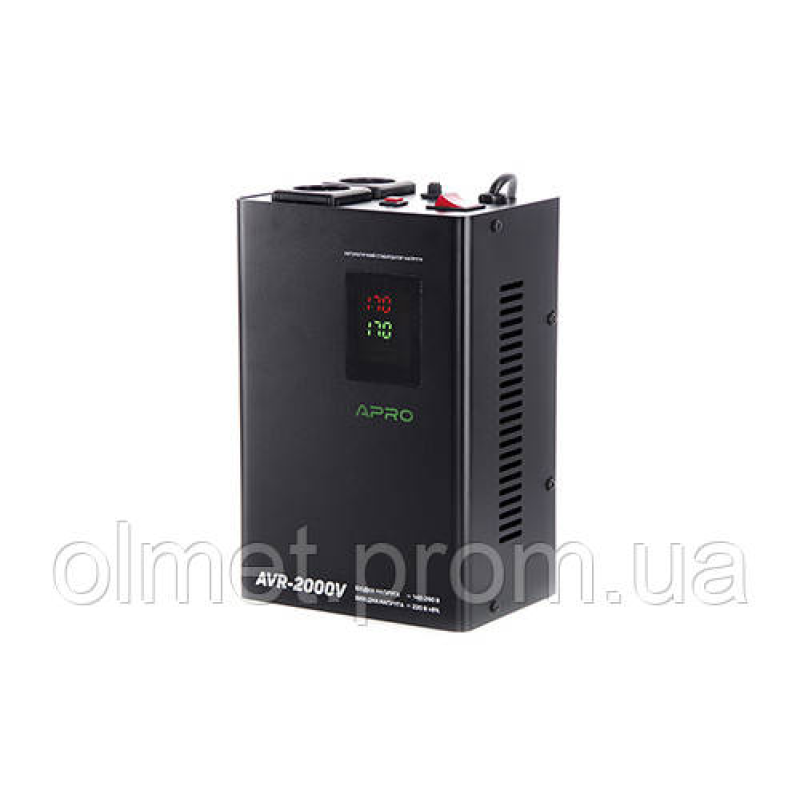 Стабілізатор напруги релейний AVR-2000V (підвісний) APRO Стабілізатор напруги релейний AVR-2000V (підвісний) APRO