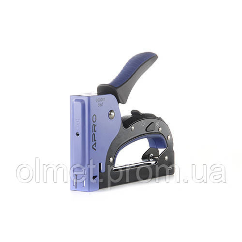 Степлер ресорний 3 в 1 для скоби 6-14 мм сталевий корпус, двопозиційне регулювання удару APRO Степлер ресорний 3 в 1 для скоби 6-14 мм сталевий корпус, двопозиційне регулювання удару APRO