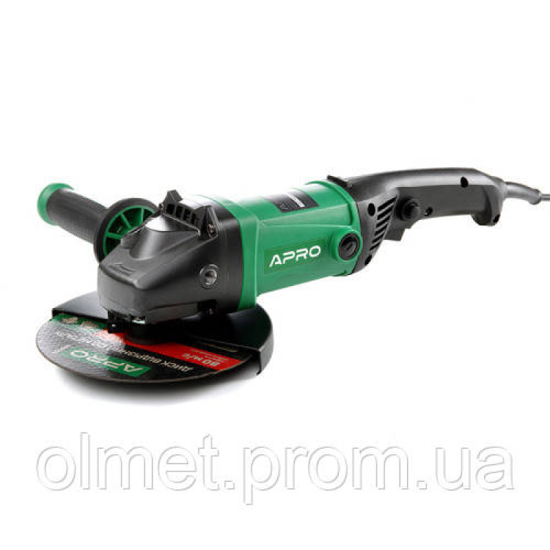 Машина шліфувальна кутова Ø180 1500 М (болгарка) APRO