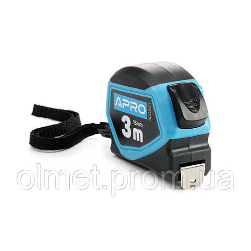 Рулетка гумова автостоп 3 мх16 мм APRO