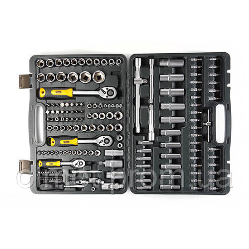 Набір насадок 72Т CrV 1⁄4, 3⁄8, 1⁄2 171шт СИЛА