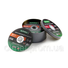 Диск відрізний металу ПРОФІ 125х1.6мм (зелений) у кейсі (25 шт. у кейсі) APRO