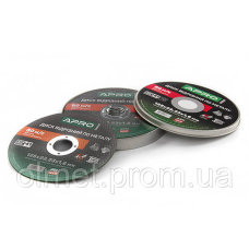 Диск відрізний металу ПРОФІ 125х1.6мм (зелений) у кейсі (10 шт. у кейсі) APRO