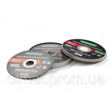 Диск відрізний металу в кейсі 125х1.0х22.2мм (10 шт. у кейсі) APRO