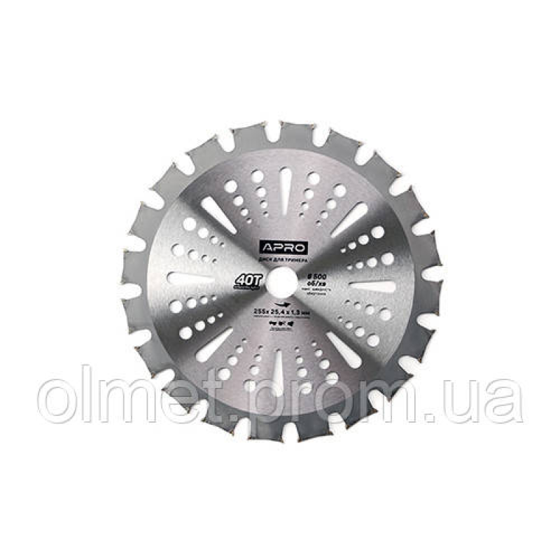 Диск для тримера з твердосплавними напайками 40Т Double APRO Диск для тримера з твердосплавними напайками 40Т Double APRO