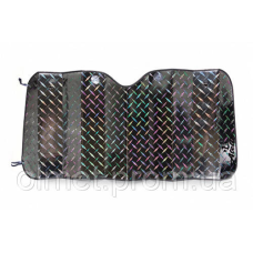 Шторка сонцезахисна 145х70 см срібляста з візерунком 12 Atelie