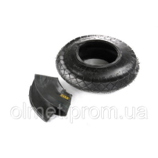 Камера + покришка 4PR для колеса 4х8““ тачки садово- будівельної СИЛА