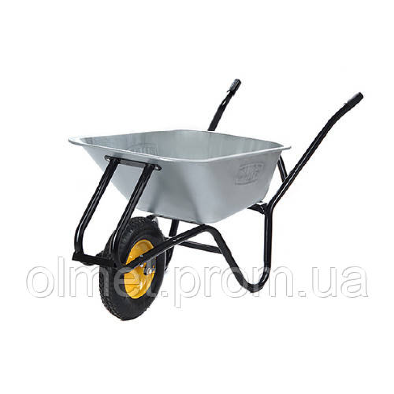 Тачка садово-будівельна одноколісна 100л, 200кг, колесо пневмо 4х8““ СИЛА Тачка садово-будівельна одноколісна 100л, 200кг, колесо пневмо 4х8““ СИЛА