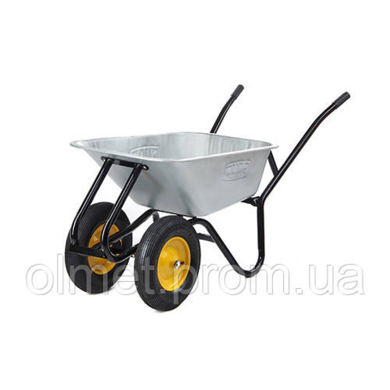 Тачка садово-будівельна двоколісна 100л, 250кг, колеса пневмо 4х8““ СИЛА Тачка садово-будівельна двоколісна 100л, 250кг, колеса пневмо 4х8““ СИЛА