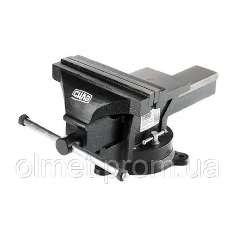 Лещата слюсарні поворотні 200мм СИЛА Лещата слюсарні поворотні 200мм СИЛА