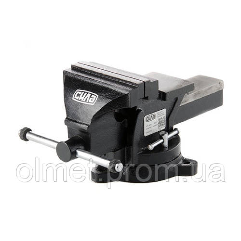 Лещата слюсарні поворотні 125мм СИЛА Лещата слюсарні поворотні 125мм СИЛА