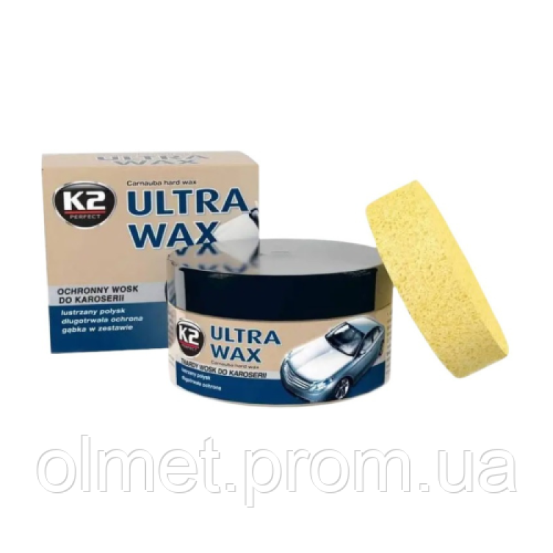 Паста воскова Carnauba Ultra Wax (згубкою) 250г К2