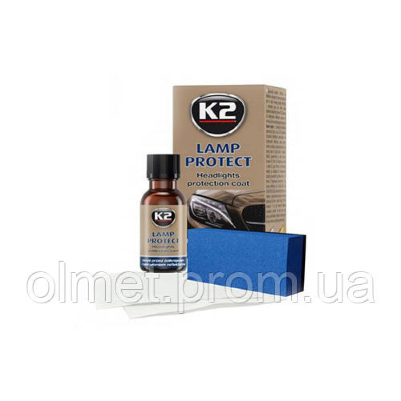 Захисне покриття для фар з аплікатором та серветками LAMP PROTECT SET 10мл К2