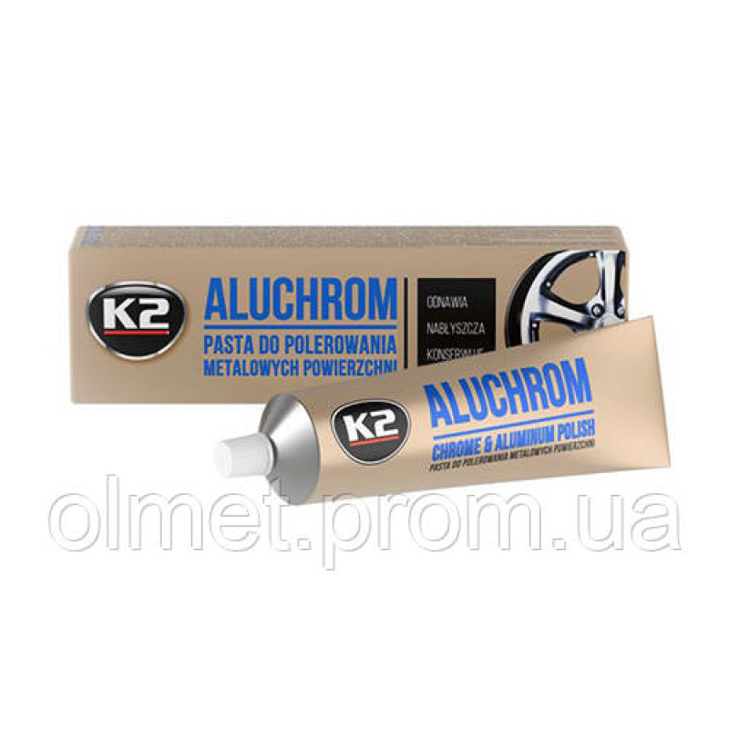 Паста для полірування хромованих деталей Aluchrom 120г К2