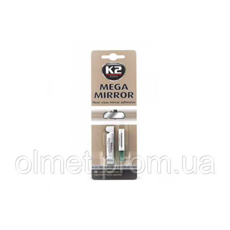 Клей для скла та дзеркал Mega Mirror (0,6мл + 0,5мл) К2 Клей для скла та дзеркал Mega Mirror (0,6мл + 0,5мл) К2