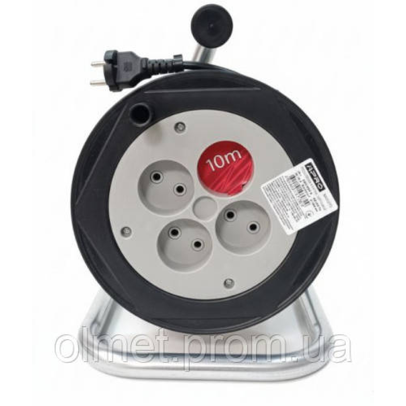 Подовжувач на котушці 2х1,0кв.мм 10м APRO Подовжувач на котушці 2х1,0кв.мм 10м APRO