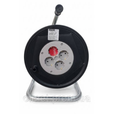 Подовжувач на котушці  з заземленням 3х1,0кв.мм 25м APRO