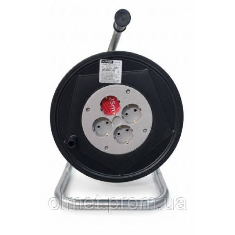 Подовжувач на котушці з заземленням 3х1,0кв.мм 25м APRO Подовжувач на котушці з заземленням 3х1,0кв.мм 25м APRO