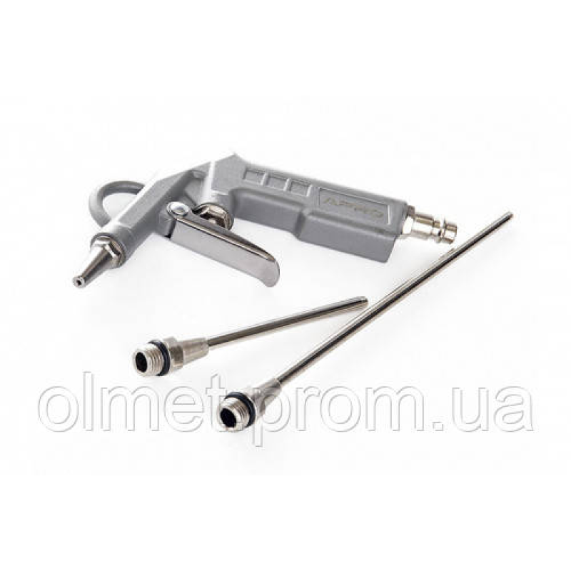 Пістолет продувний із набором наконечників (метал. корпус) 26/122/212 мм APRO