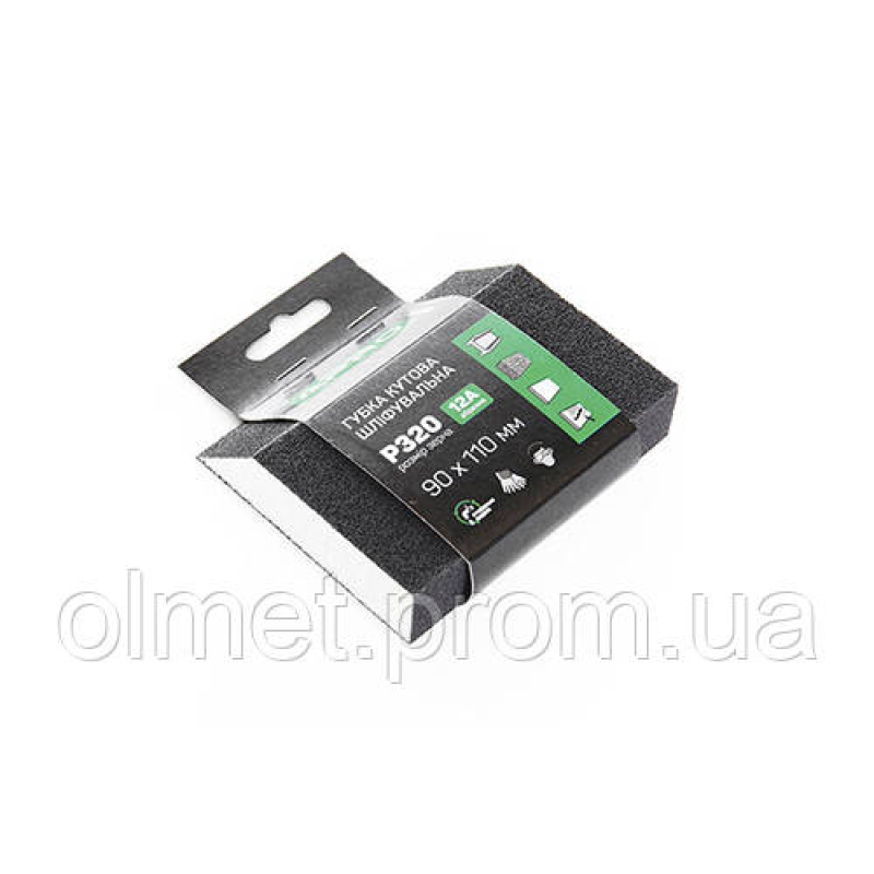 Губка шліфувальна APRO чотиристороння кутова P320 Губка шліфувальна APRO чотиристороння кутова P320