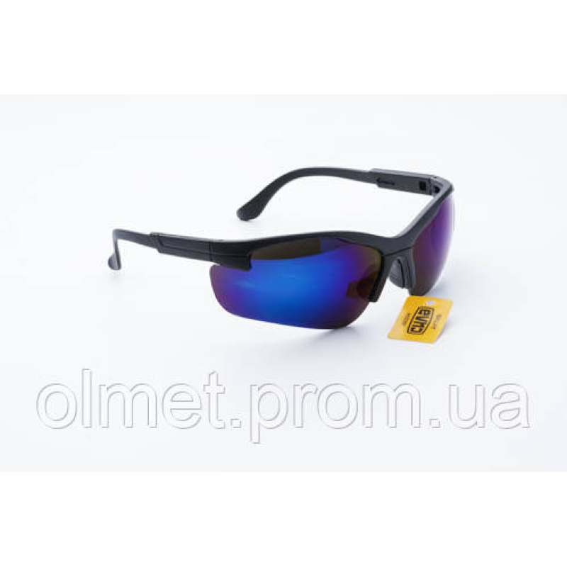 Окуляри захисні АКТИВ (синє дзеркало) СІЛА