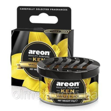 Ароматизатор AREON Ken Чорна ваніль банка (під сидіння)
